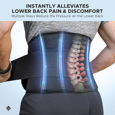 Lower Back Brace for Lumbar Support in PLUS SIZE