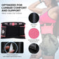 Breathable & Light Lower Back Support Brace | in Pink