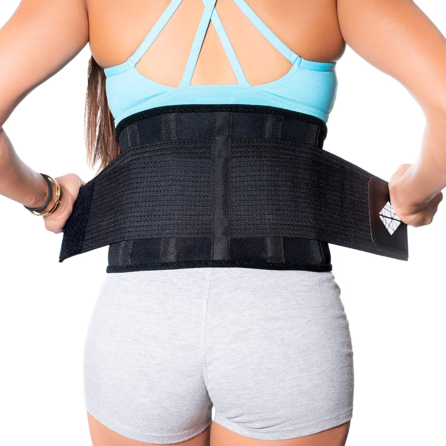 NeoHealth Plus Size Lower Back Brace |5xl| Lumbar Support for Pain Relief and Injury Prevention | Under Clothes Belt | Back Support Belt for Women & M